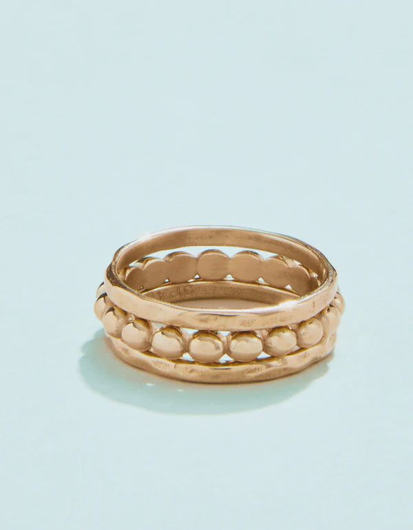 Shelter Cove Ring Stack Gold