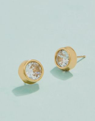 Lighthouse Stud Earrings Cubic Zirconia