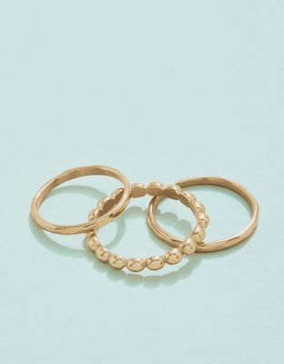 Shelter Cove Ring Stack Gold