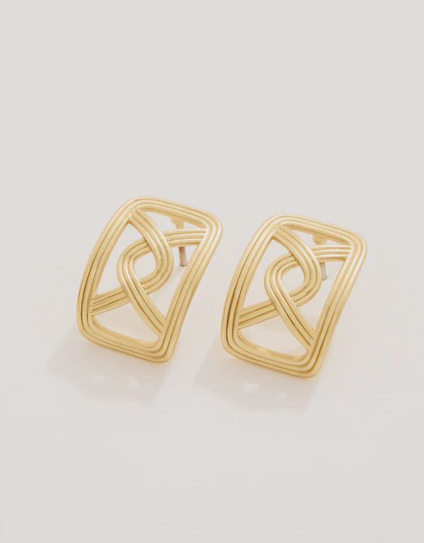 Trellis Earrings Gold