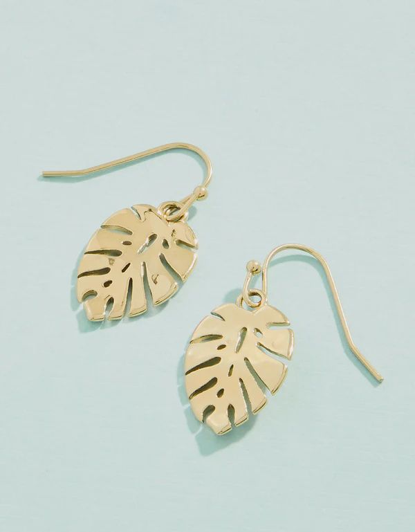 Monstera Leaf Earrings