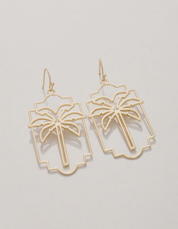 Palm Geo Earrings