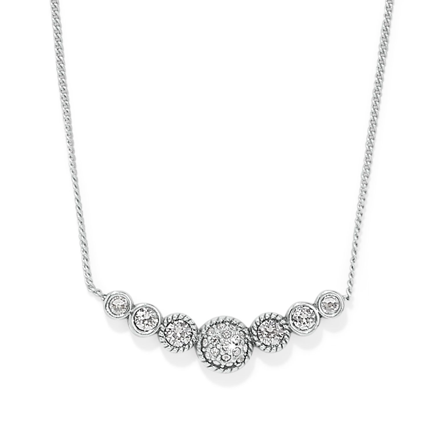 Illumina Celeste Bar Necklace, Colour: Silver