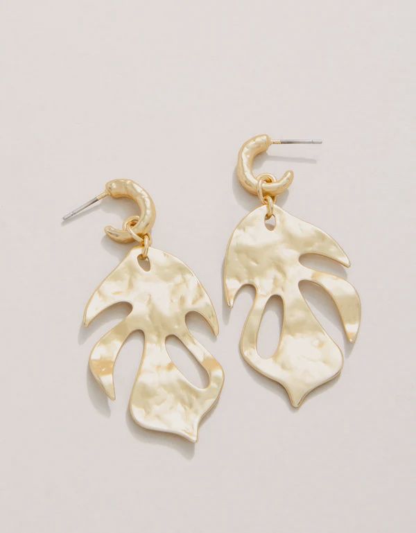 Kai Leaf Earrings Gold