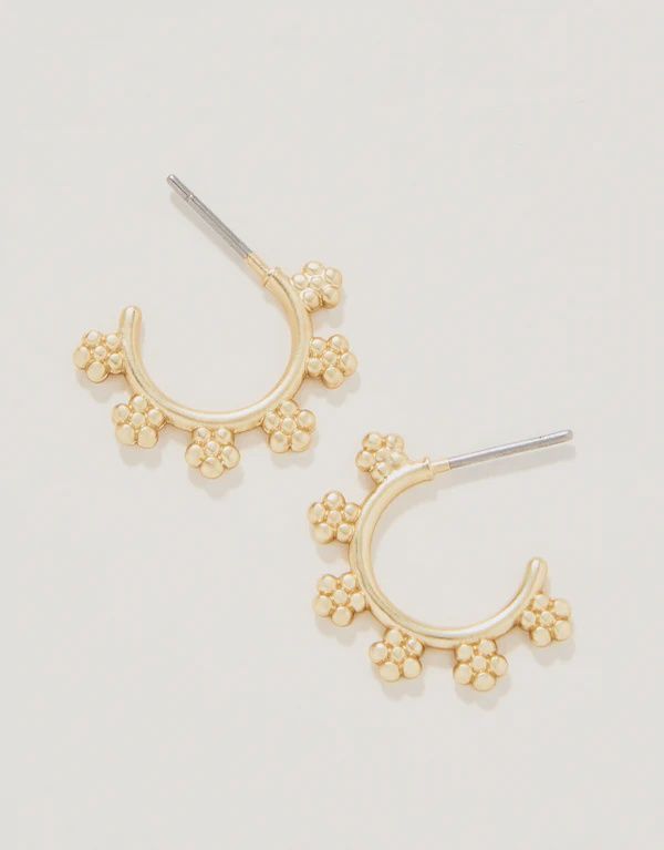 Hawthorn Midi Hoop Earrings Gold