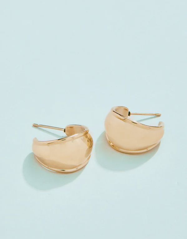 Hawser Hoop Earrings Gold