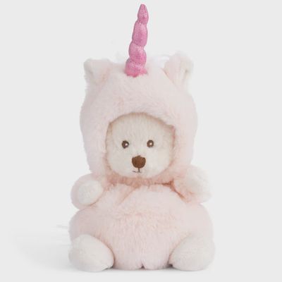 Bukowski Bears Ziggy Unicorn stuffed plush toy, 7 inches, isolated on white background