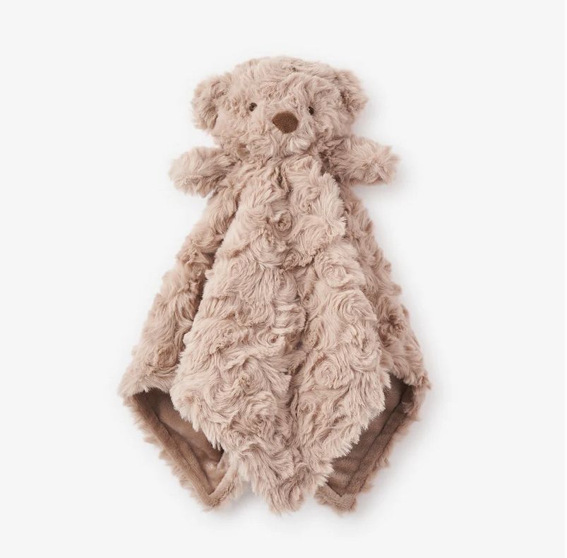 Plush Bear Baby Security Blanket