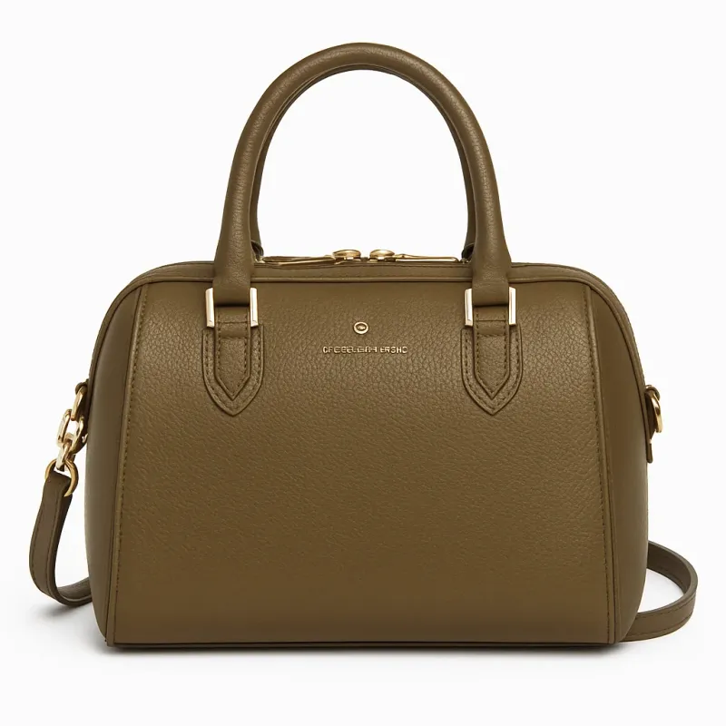 SPARTINA449 Hollecker Satchel Crossbody Bag - Top Grain Leather, Olive