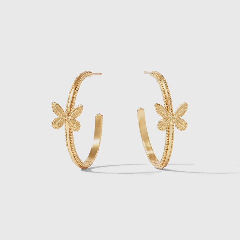 Julie Vos Butterfly Hoop Earrings