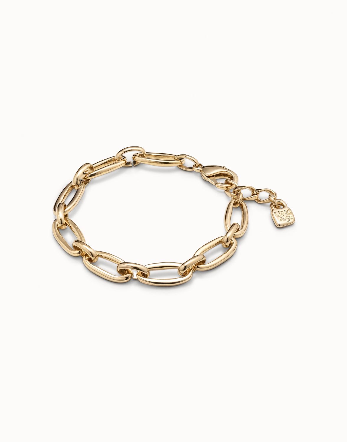 Uno de 50 Alien Gold-Plated Oval Link Bracelet, Colour: Gold