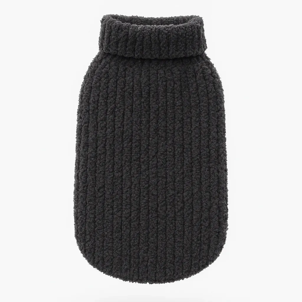 CozyChic® Ribbed Pet Sweater - Heathered Carbon/Black
