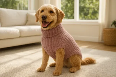 Barefoot Dreams CozyChic Ribbed Pet Sweater Heathered Vintage Rose