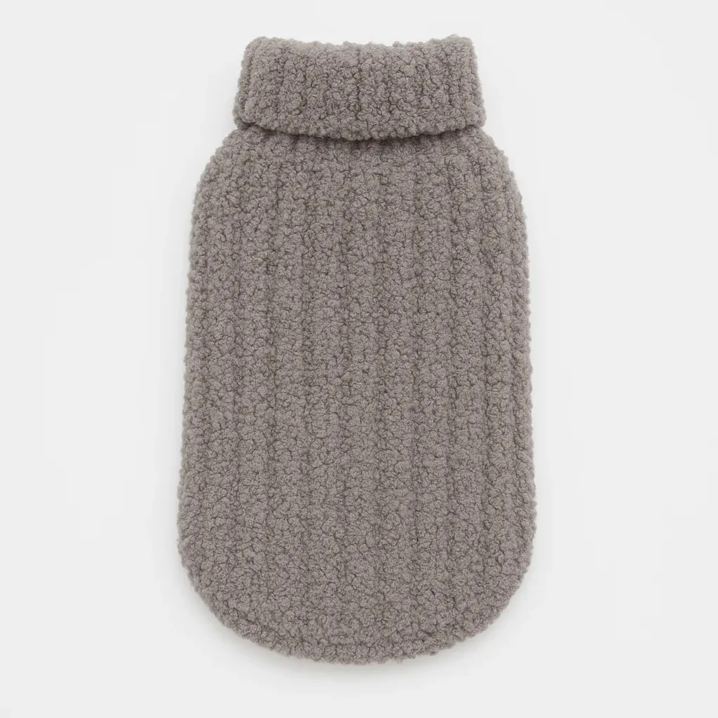 Barefoot Dreams CozyChic Ribbed Pet Sweater Warm Gray