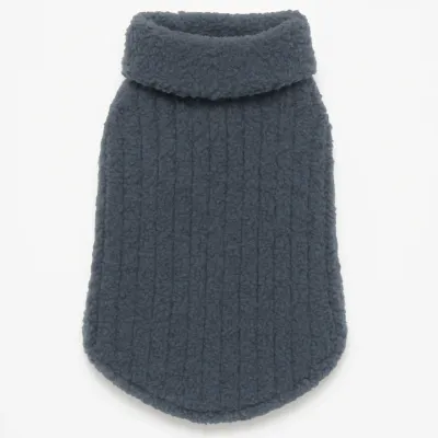 Barefoot Dreams CozyChic Ribbed Pet Sweater Slate Blue