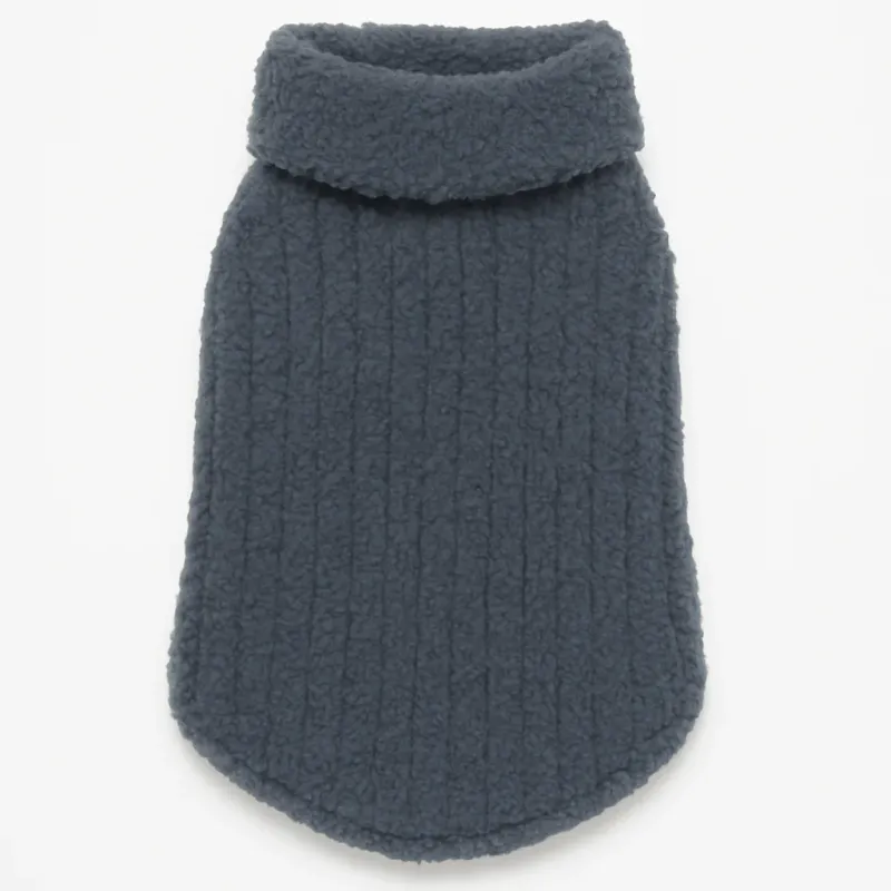 Barefoot Dreams CozyChic Ribbed Pet Sweater Slate Blue
