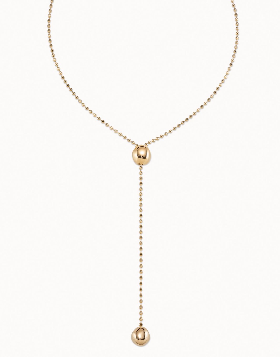 Uno de 50 Lonely Planet Adjustable Long Necklace, Colour: Gold