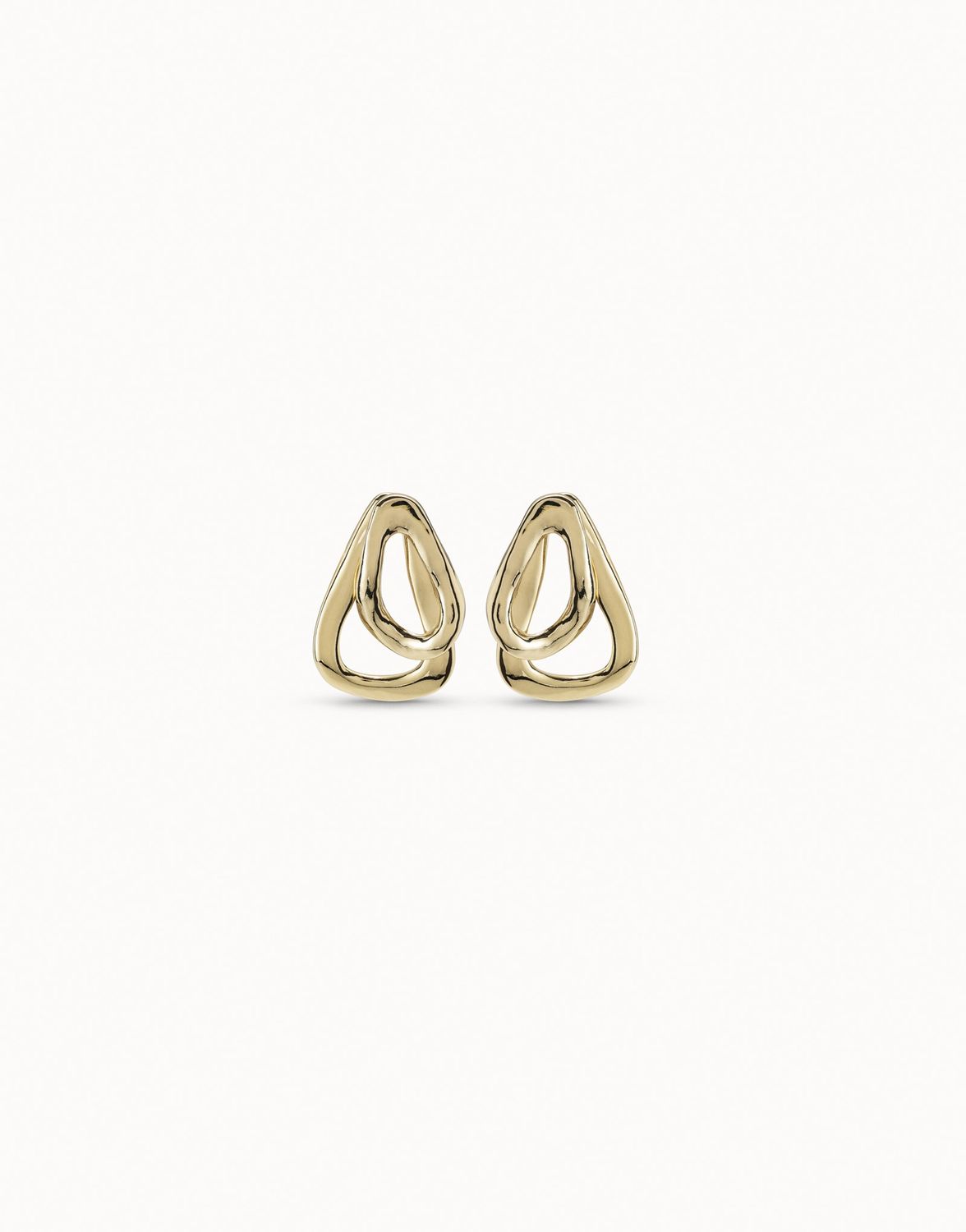 Uno de 50 Connected Earrings Gold-Plated, Colour: Gold