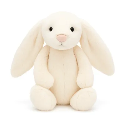Jellycat Bashful Cream Bunny Plush Toy with Floppy Ears
