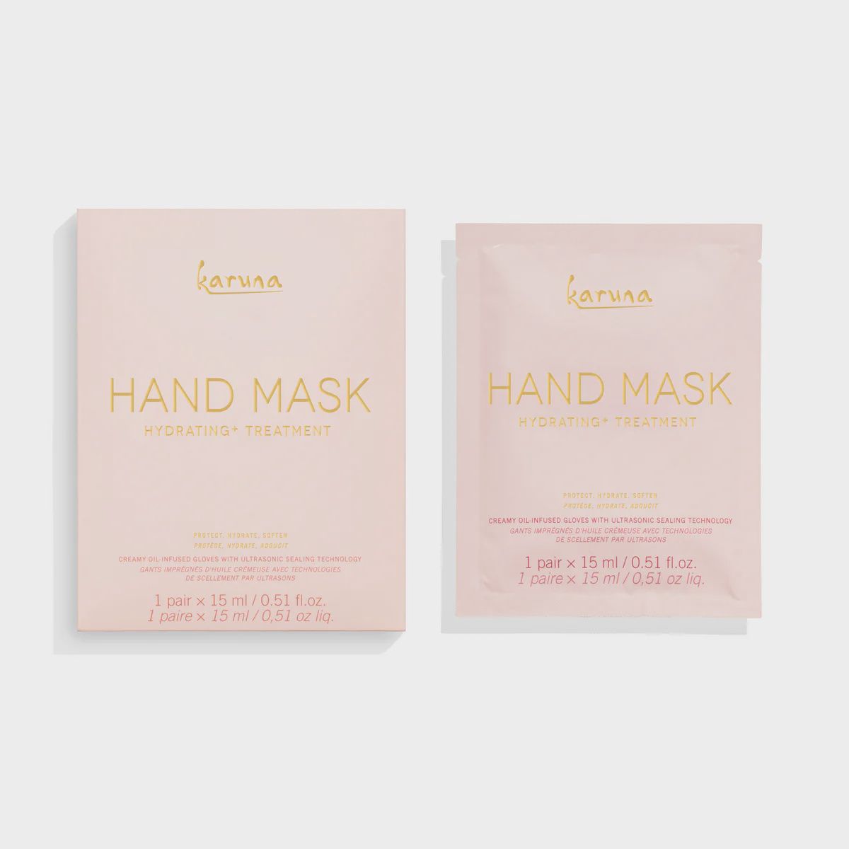 KARUNA SKIN Single-Use Face Mask, Description: Hydrating+Hand Mask