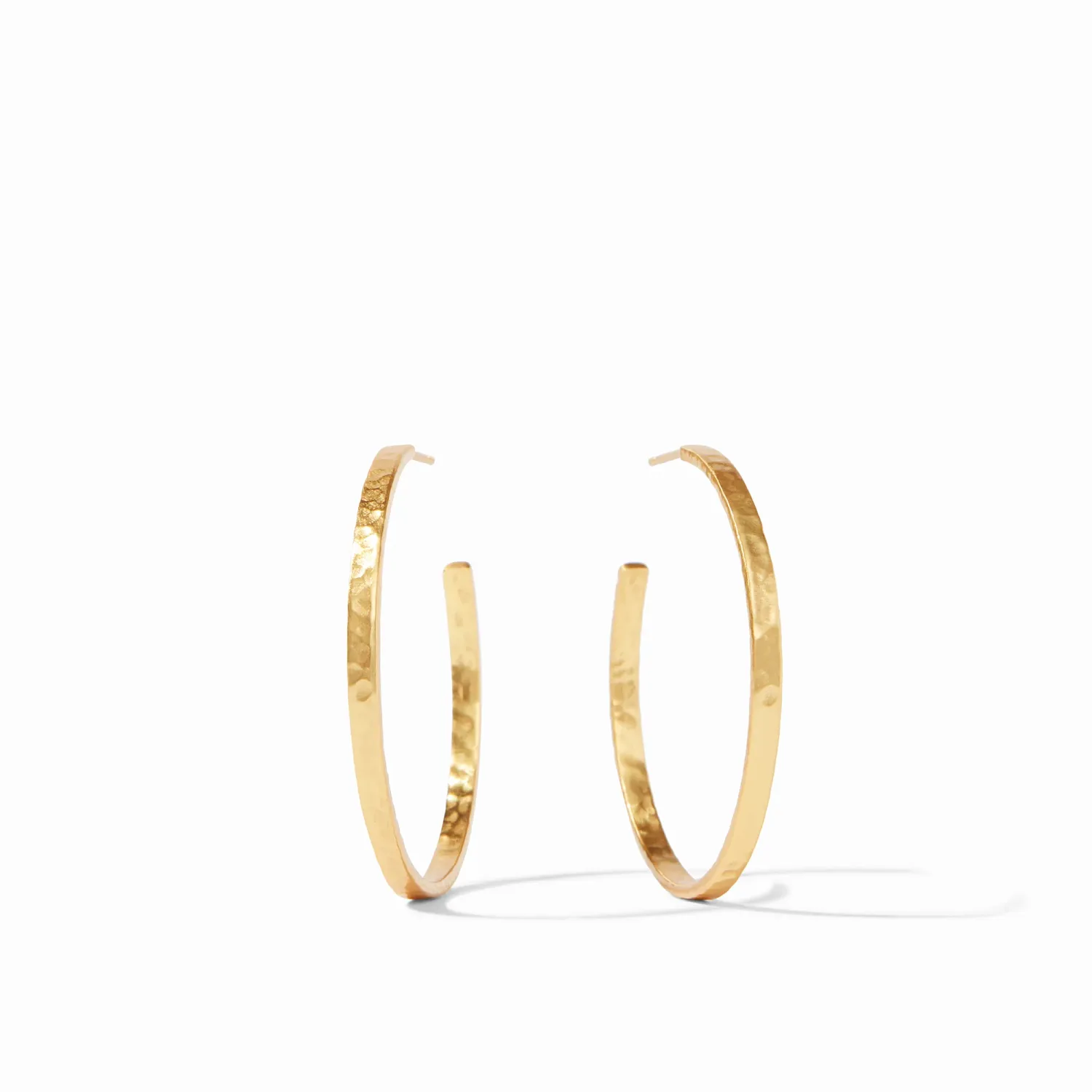 Julie Vos Crescent Hoop Earrings, Colour: Gold, Size: Medium