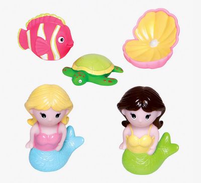 Mermaid Party Squirtie Baby Bath Toys