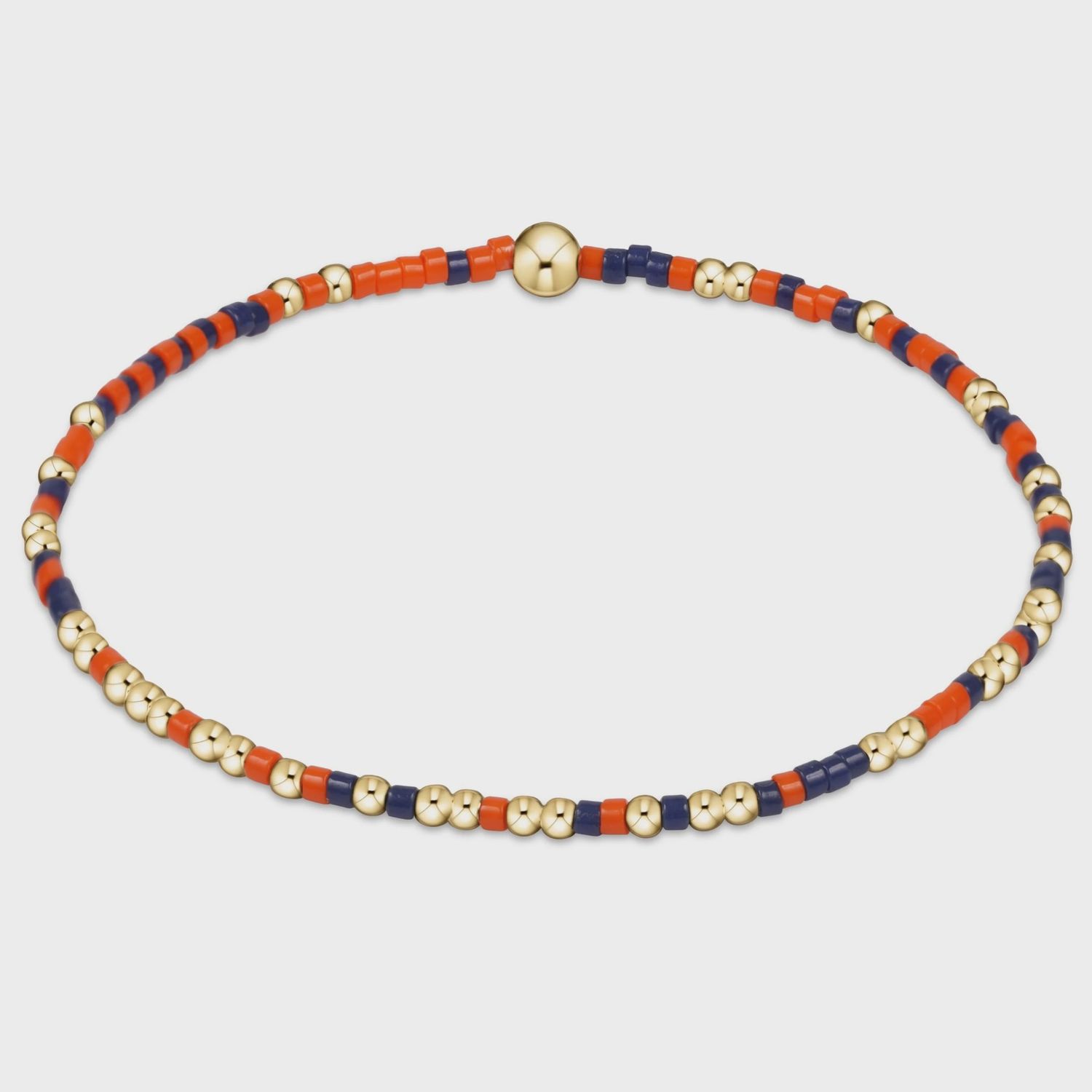 Gameday Hope Unwritten Bracelet - Bright Orange-Matte Navy