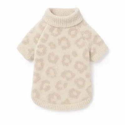 Barefoot Dreams CozyChic® Barefoot in the Wild® Dog Sweater – Cream/Stone