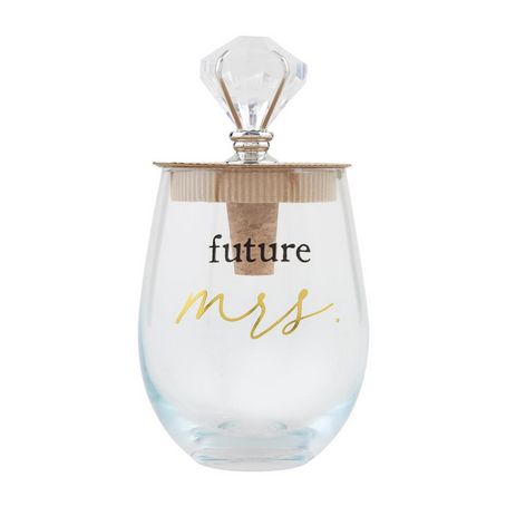 Engaged Ombre Stemless Wine Glass Set, Description: Future