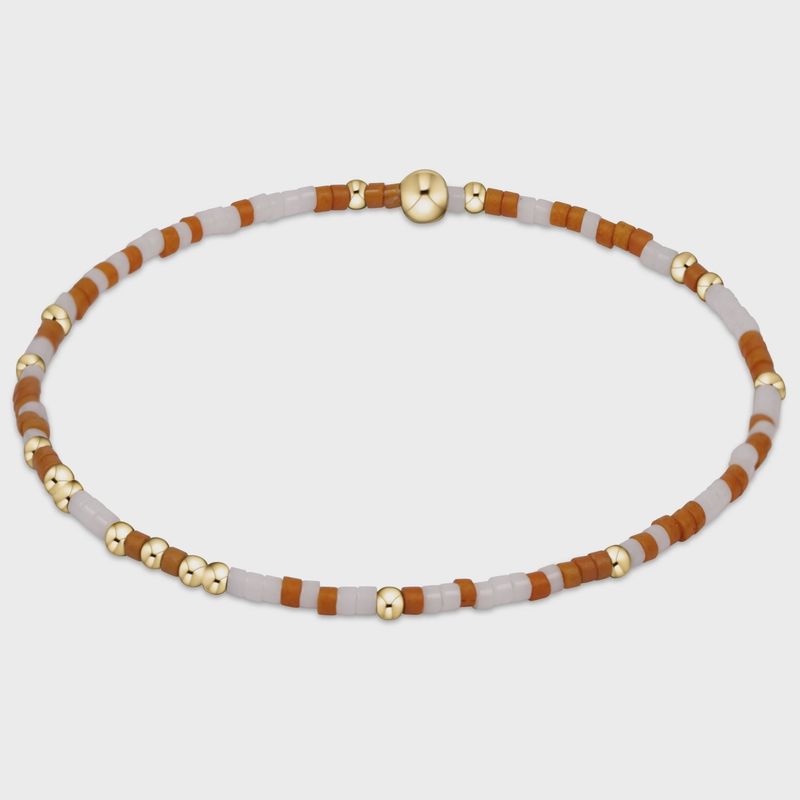 Gameday Hope Unwritten Bracelet - Burnt Orange-White