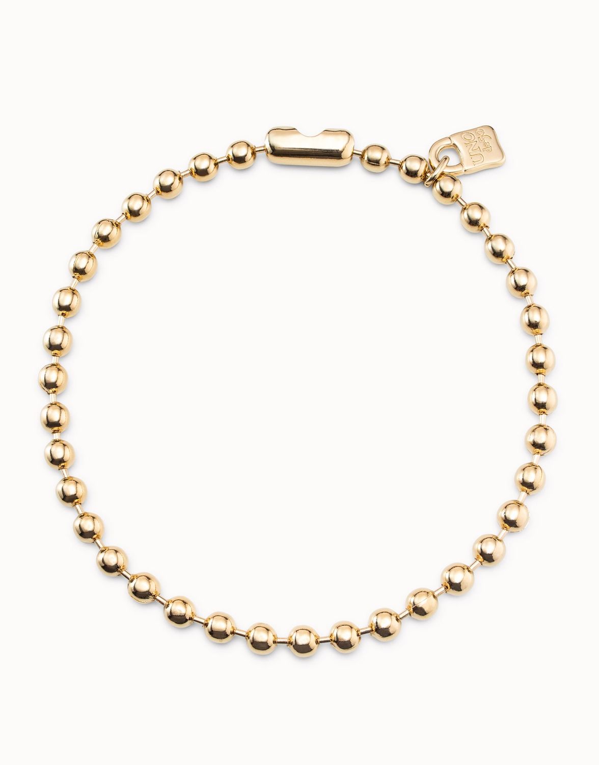 Uno de 50 Snowflake Charm Lock Necklace Handmade, Colour: Gold