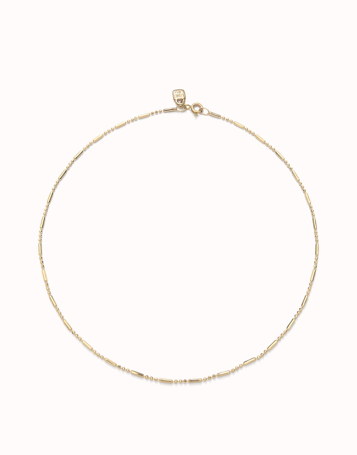 Uno de 50 Hazte Uno 18K Gold-Plated Dragonfly Beaded Necklace, Colour: Gold, Size: Small