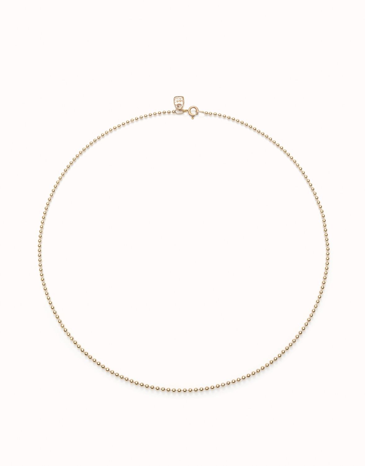 Uno de 50 Hazte Uno 18K Gold-Plated Beaded Chain Necklace, Colour: Gold, Size: Medium