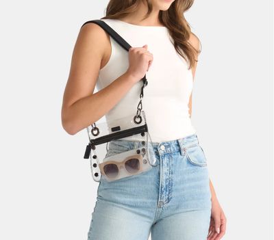 Hammitt Tony Sml Clear Crossbody – Black / Brushed Gold