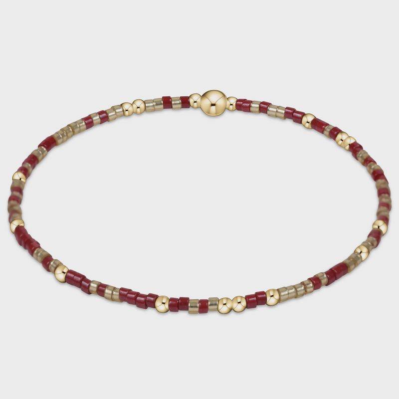 Gameday Hope Unwritten Bracelet - Gold Luster-Wine