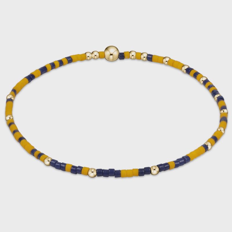 Gameday Hope Unwritten Bracelet - Golden Yellow-Matte Navy