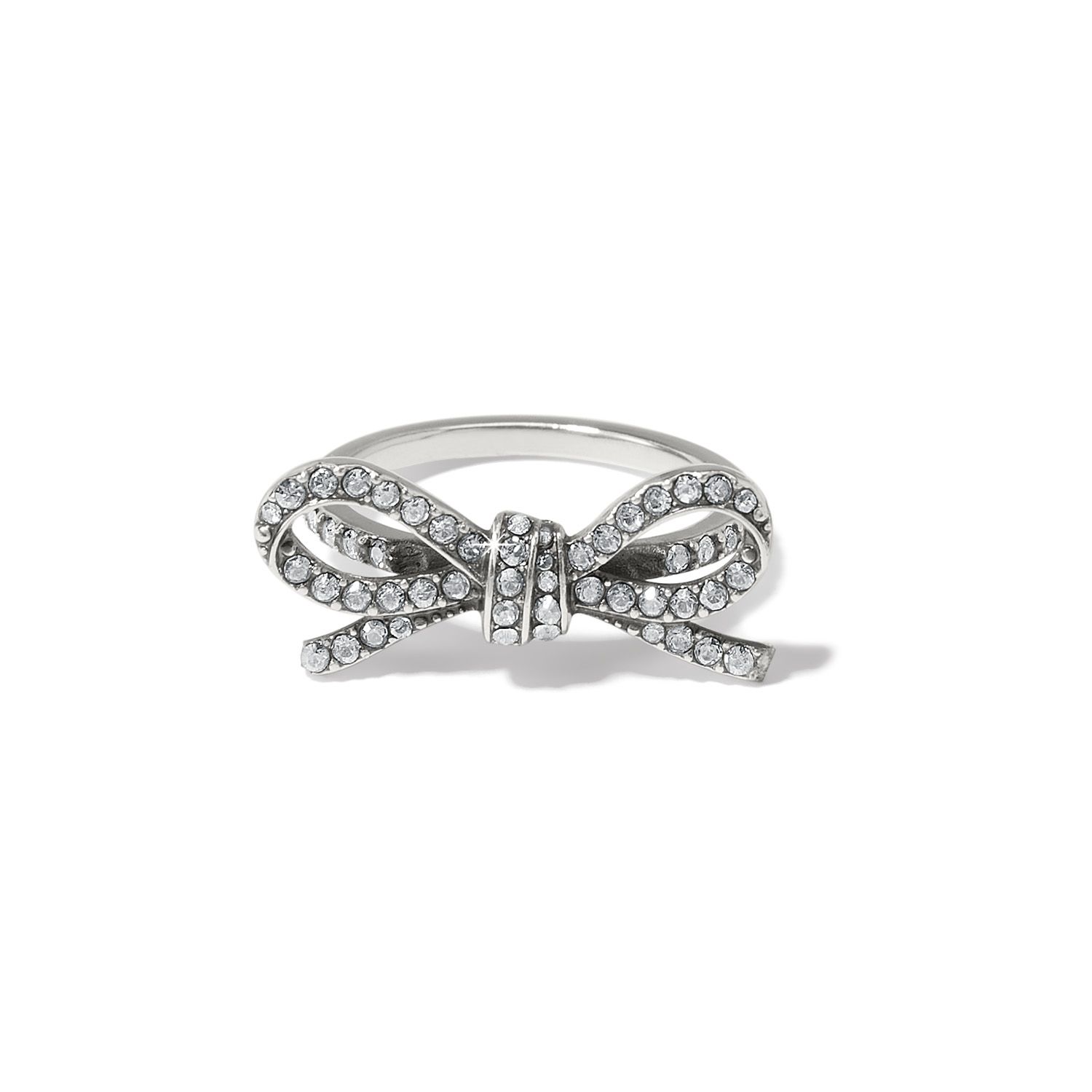 Illumina Bow Ring, Colour: Silver, Size: 6