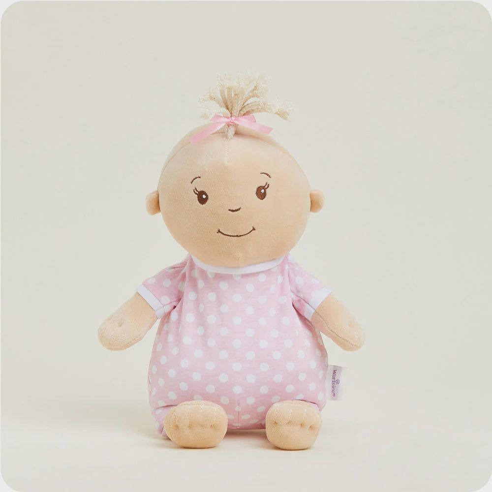 Warmies Baby Girl Microwavable Lavender Scented Weighted Plush, Colour: Fair Skin