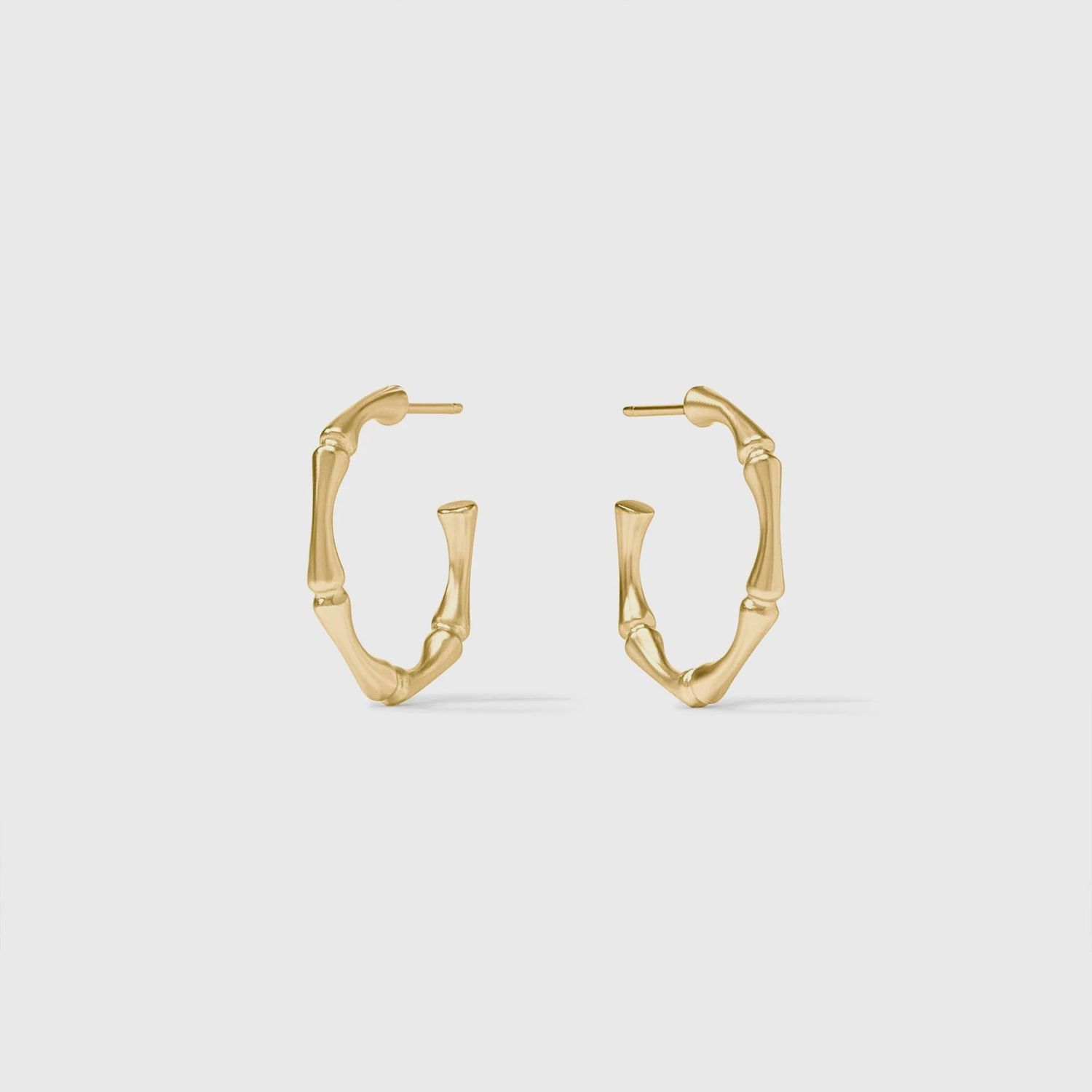 Julie Vos Bamboo Hoop Earrings, Size: Small
