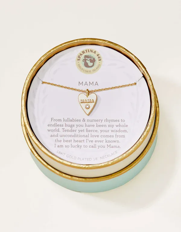 Sea La Vie Necklace Mama/Heart, Colour: Gold