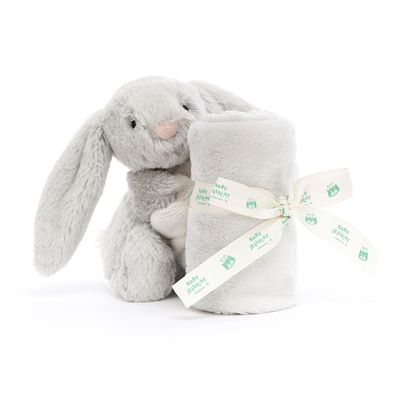 Jellycat Bashful Cream Bunny Soother with Pacifier Holder