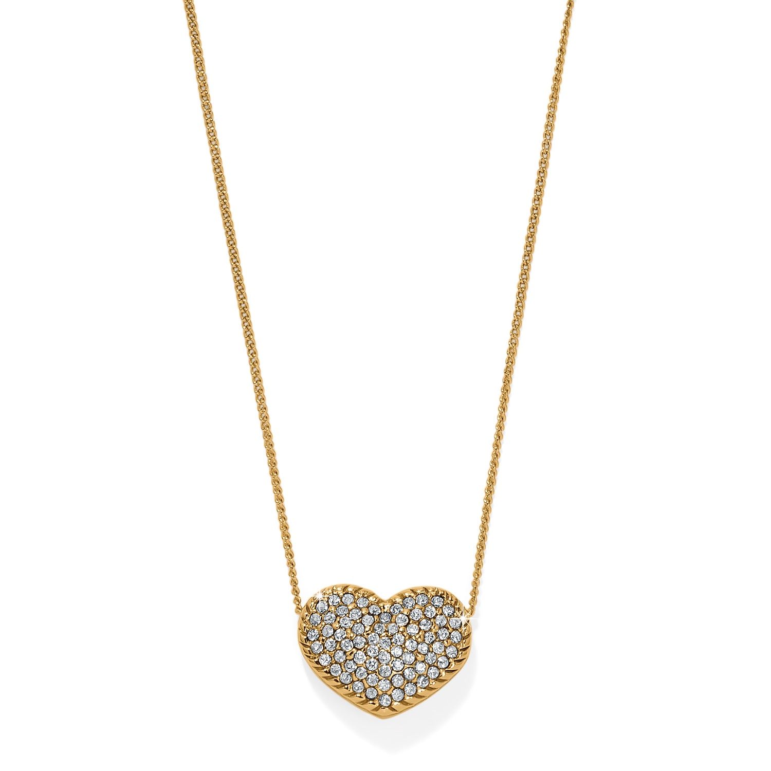Illumina Celeste Heart Bold Necklace, Colour: Gold