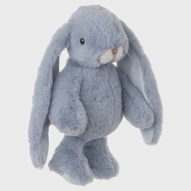 Bukowski Bears Kanini Plush Bunny Toy, Extra Fuzzy, 12 In, Colour: Pearl Blue