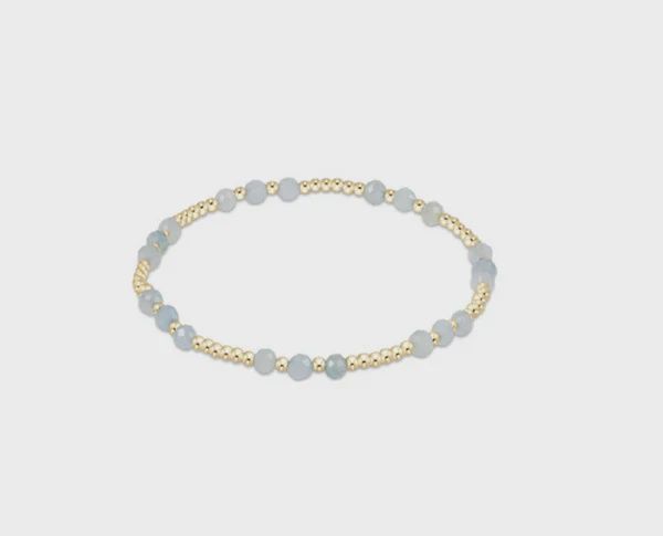 Joy Gem 3mm Bracelet - Aquamarine
