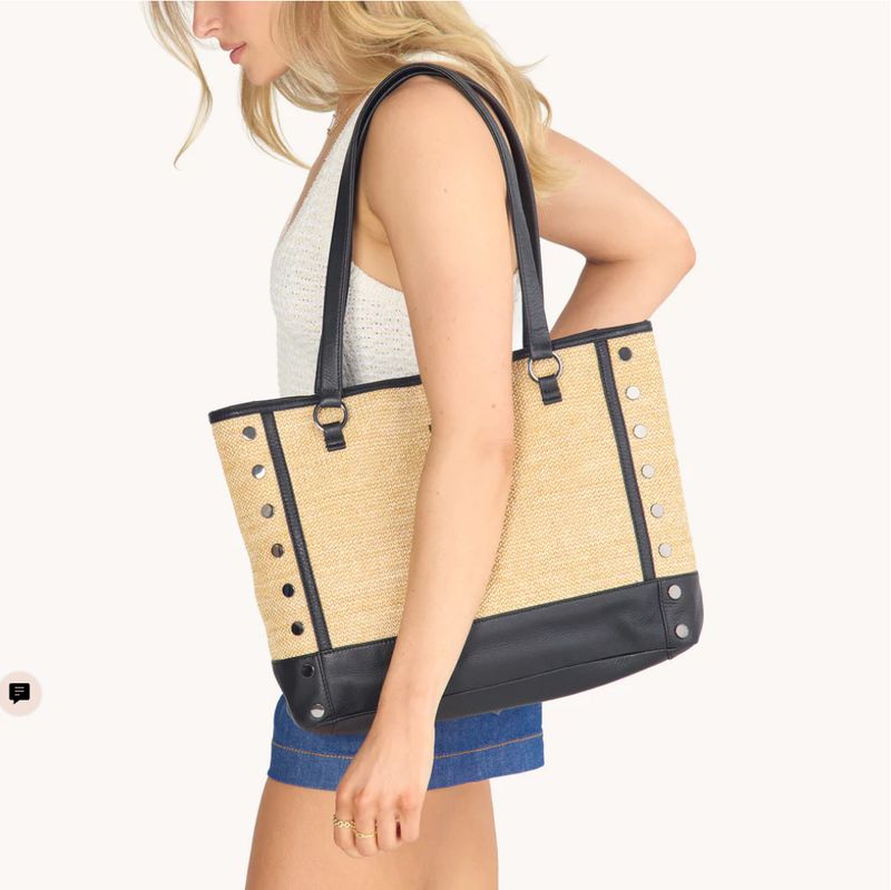 Hammitt Andersen Revival Crossbody – Chaparral Raffia with Gunmetal Hardware