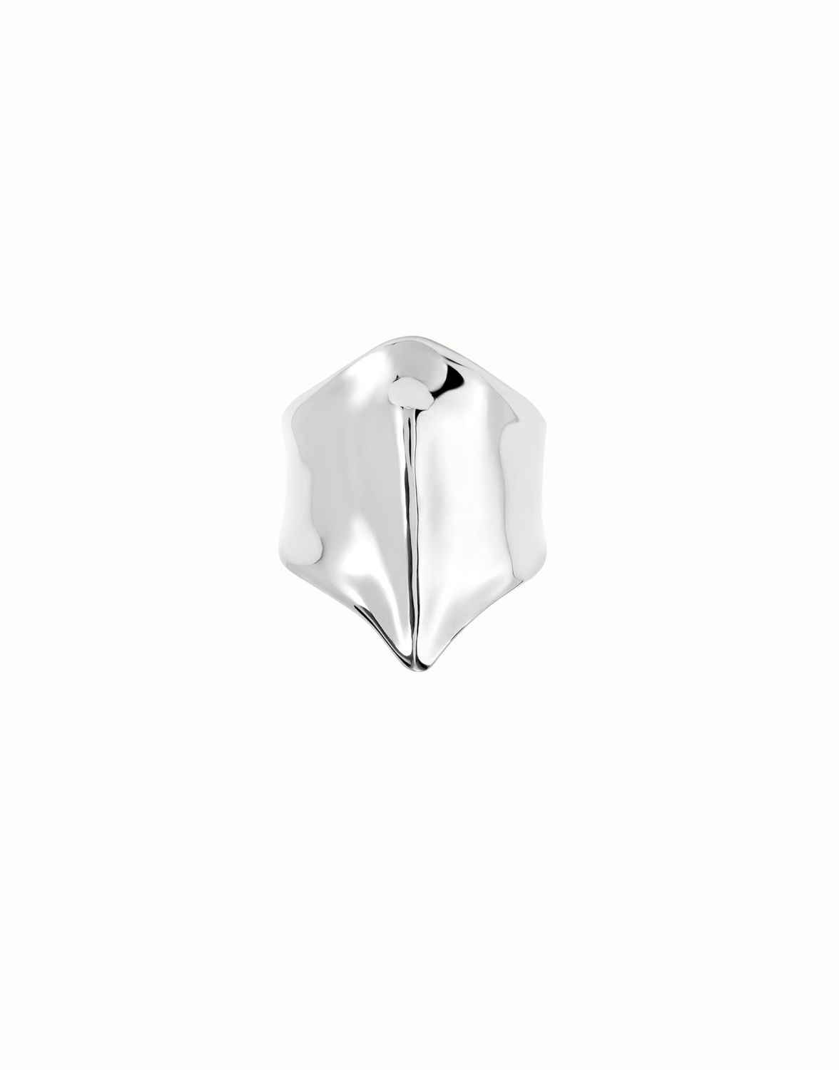 Uno de 50 18K Gold-Plated Manta Ray Ring, Colour: Silver, Size: 15