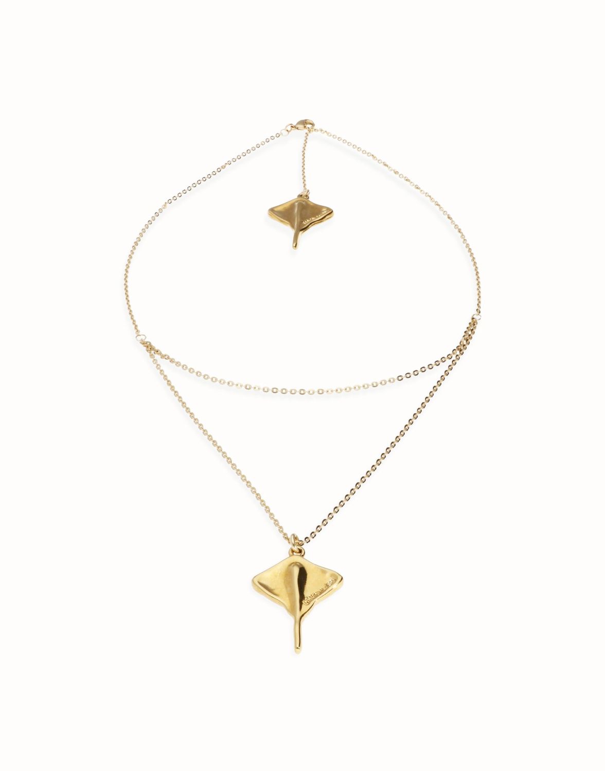 Uno de 50 Ser Majestuosa Multi-Strand Chain Necklace Manta Ray, Colour: Gold