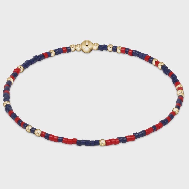Gameday Hope Unwritten Bracelet - Navy-Bright Red