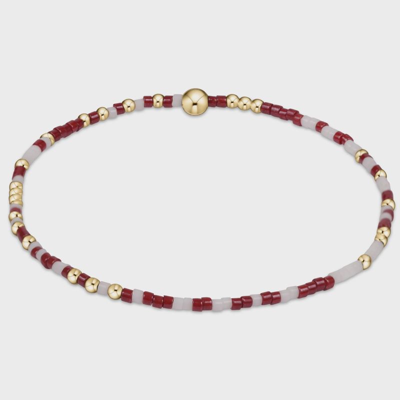 Gameday Hope Unwritten Bracelet - Wine-White