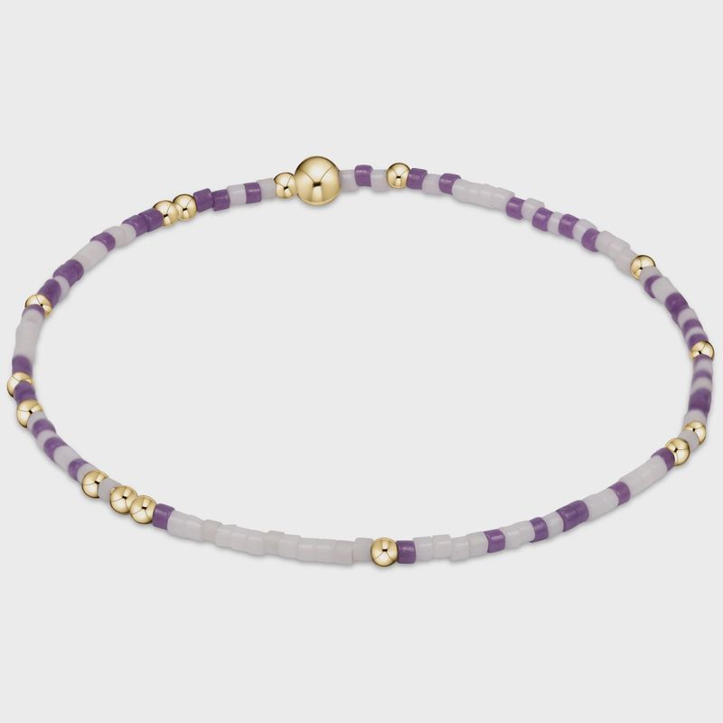 Gameday Hope Unwritten Bracelet - Purple-White